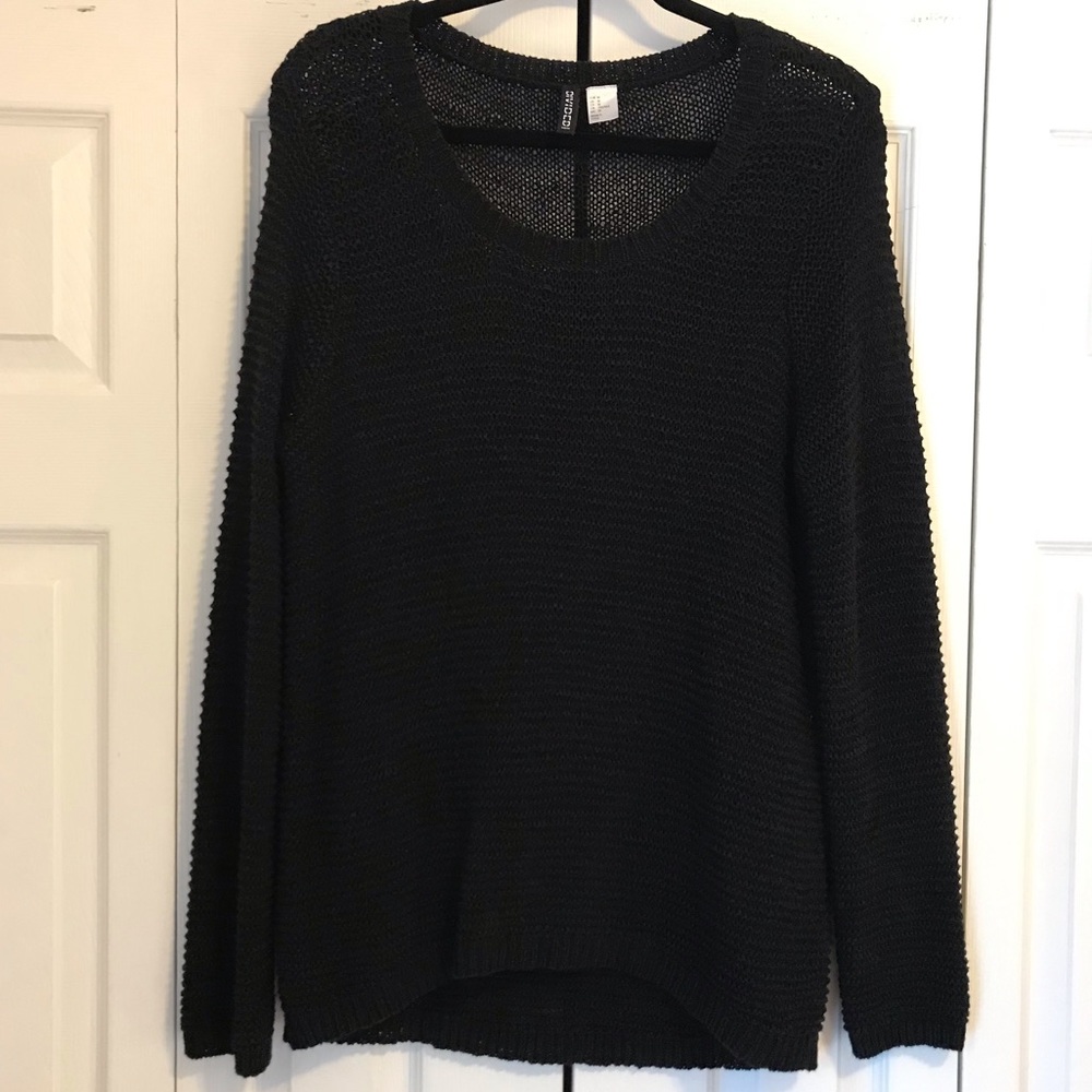 Divided Black Spring/Summer Sweater